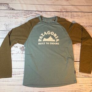 Patagonia Mens Geologers Lightweight Crew Sweatshirt Green Organic Cotton